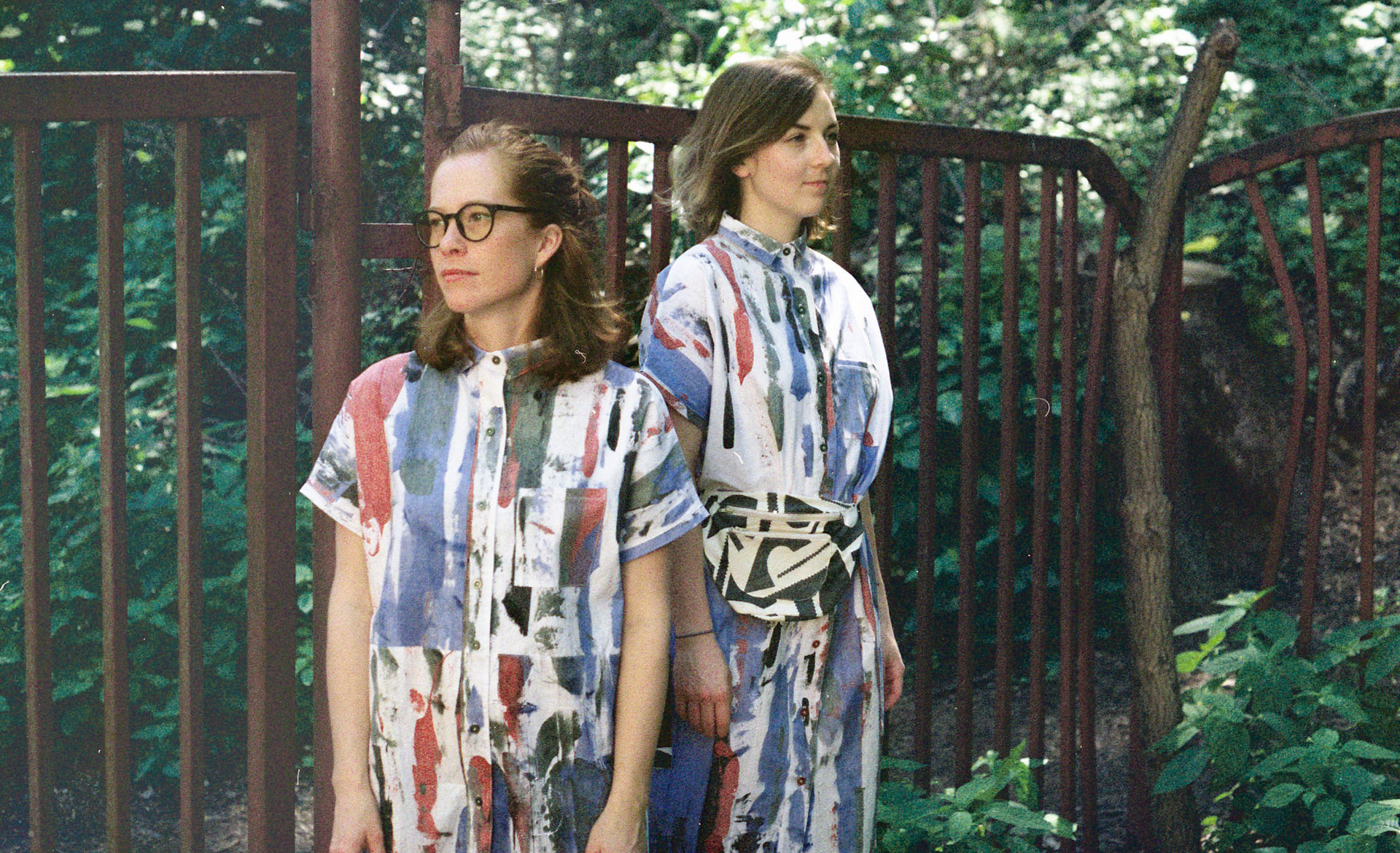 ROE handprinted dresses