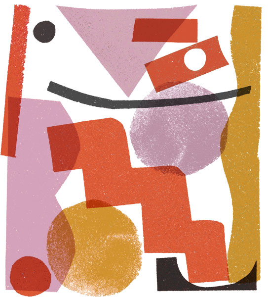 ilustration, collage figure